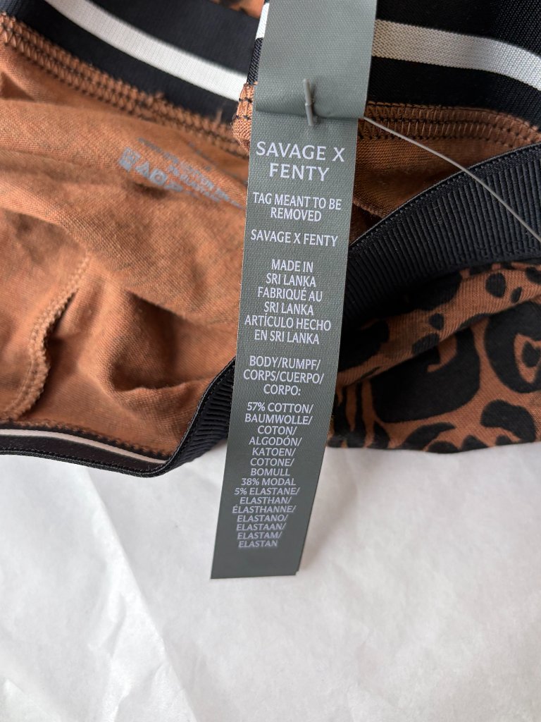New Savage X Fenty Cotton Boxer Briefs Animal Print Size S — image 7 of 8